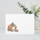 Chipmunk-Eichhörnchen, beliebig flache Note Card Dankeskarte (Stehend Vorderseite)