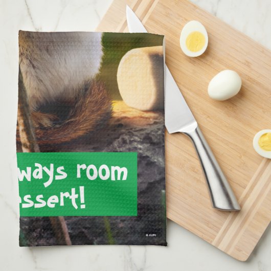 Chipmunk Ess Marshmallow Geschirrtuch (Viertel Falte)