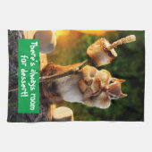 Chipmunk Ess Marshmallow Geschirrtuch (Horizontal)