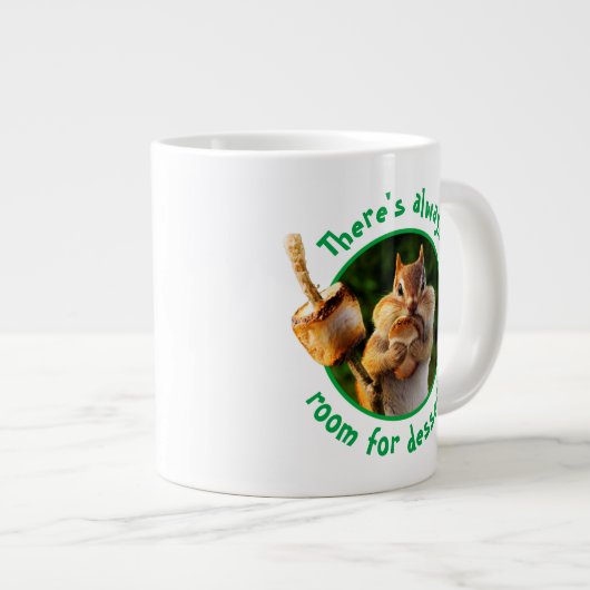 Chipmunk Ess Marshmallow Jumbo-Tasse (Vorderseite Rechts)