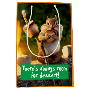 Chipmunk Ess Marshmallow Mittlere Geschenktüte