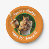 Chipmunk Ess Marshmallow Pappteller (Vorderseite)