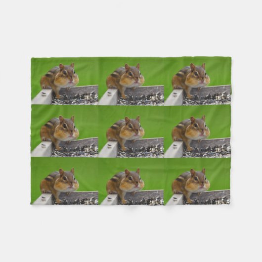 Chipmunk Fleecedecke (Vorderseite (Horizontal))