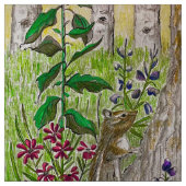 Chipmunk Forest Stoff (Muster)