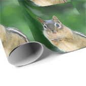 Chipmunk-Foto Geschenkpapier (Rolleneckpunkt)