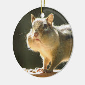 Chipmunk-Foto Keramikornament (Links)