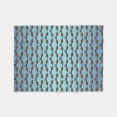 Chipmunk Frenzy Fleece Blanket (Sky Blue Mix) (Vorderseite (Horizontal))