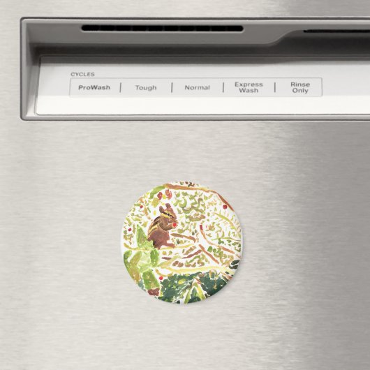 Chipmunk frisst einen Beerenmagnet Magnet (In Situ (Geschirrspüler))