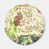 Chipmunk frisst einen Beerenmagnet Magnet (Vorne)