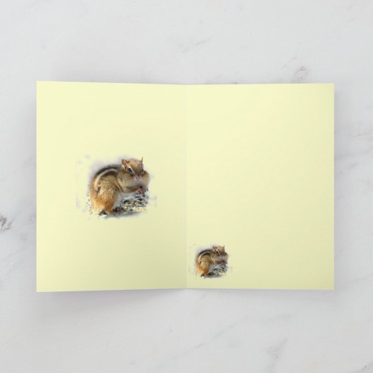 Chipmunk genießend, danke (Innenseite)