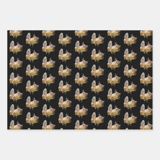 Chipmunk Geschenkwrap - Unvergesslicher Stil! Geschenkpapier Set (Vorderseite)