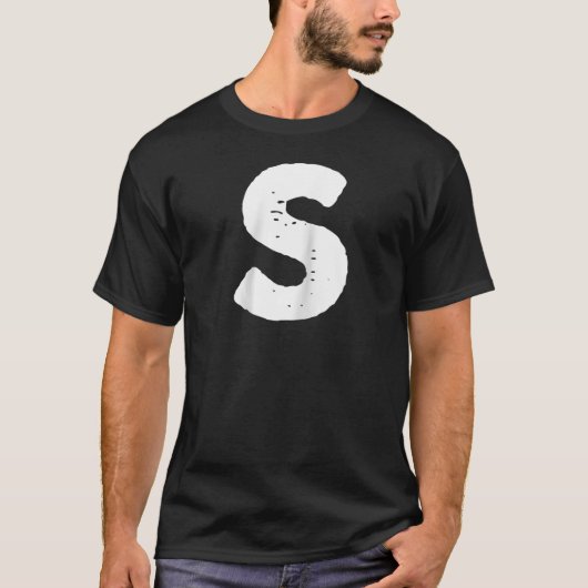 Chipmunk-Gruppe Kostümbrief S Bleu Hall T-Shirt (Vorderseite)