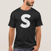 Chipmunk-Gruppe Kostümbrief S Bleu Hall T-Shirt (Vorderseite)