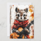 Chipmunk Guitar Melody Einladung (Rückseite)