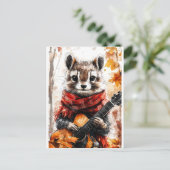Chipmunk Guitar Melody Postkarte (Stehend Vorderseite)
