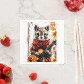 Chipmunk Guitar Melody Serviette (Beispiel)