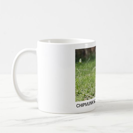 CHIPMUNK HALB HEREIN ODER HALB HERAUS? KAFFEETASSE (Links)