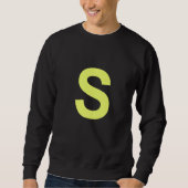Chipmunk Halloween Carnival Group Costume Letter S Sweatshirt (Vorderseite)