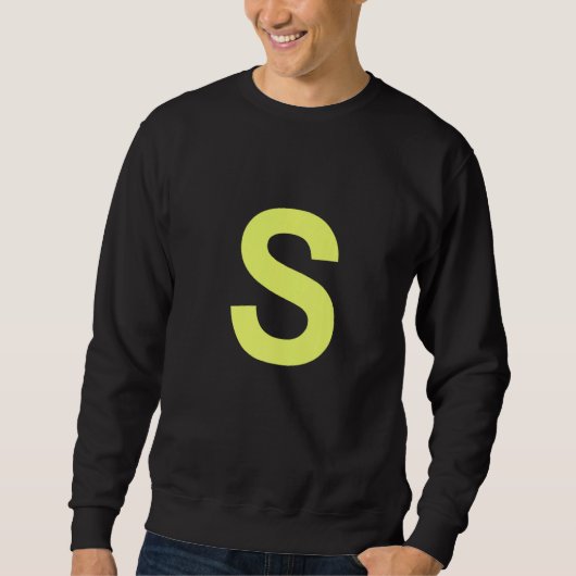 Chipmunk Halloween Carnival Group Costume Letter S Sweatshirt (Vorderseite)