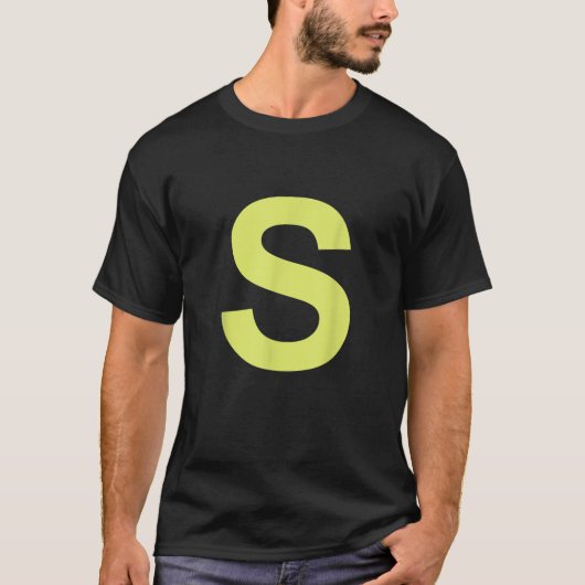 Chipmunk Halloween Carnival Group Costume Letter S T-Shirt (Vorderseite)