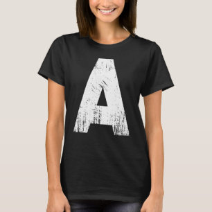 Chipmunk Halloween Karneval Kostüm Letter A Red V T-Shirt