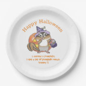 Chipmunk Halloween-Papierplatte Pappteller (Vorderseite)