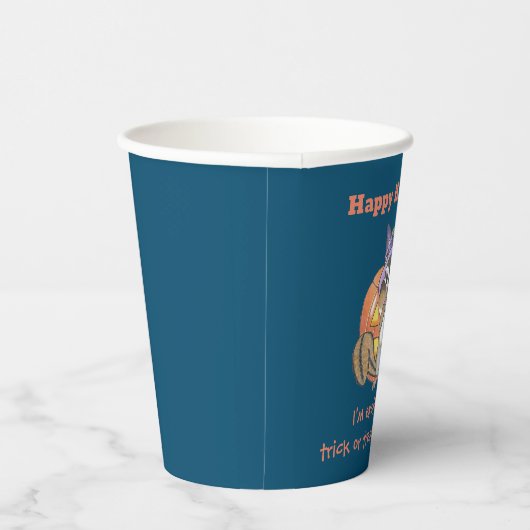 Chipmunk-Halloween-Papiertasse Pappbecher (Rechts)