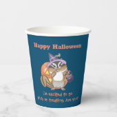 Chipmunk-Halloween-Papiertasse Pappbecher (Vorderseite)