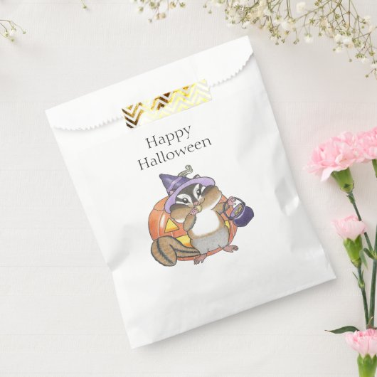 Chipmunk Halloween Trick oder Treat Favor Bag Geschenktütchen (Versiegelt)