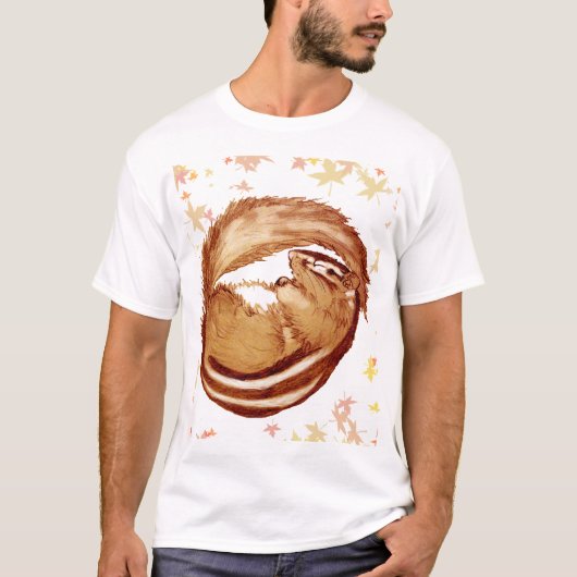 Chipmunk illustration (1) T-Shirt (Vorderseite)