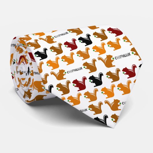Chipmunk　illustration　(9) Krawatte (Gerollt)