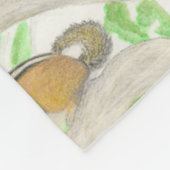 Chipmunk im Apple Tree Fleecedecke (Ecke)