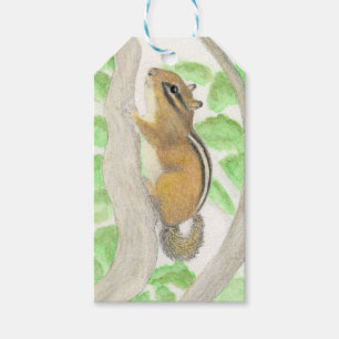 Chipmunk im Apple Tree Geschenkanhänger
