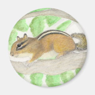 Chipmunk im Apple Tree Magnet