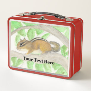 Chipmunk im Apple Tree Metall Brotdose