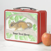 Chipmunk im Apple Tree Metall Brotdose (Beispiel)
