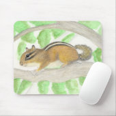 Chipmunk im Apple Tree Mousepad (Mit Mouse)