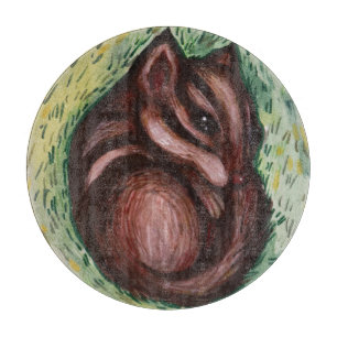 Chipmunk im Frühjahr Schneidebrett