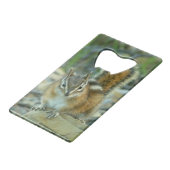 Chipmunk im Glacier-Nationalpark Kreditkartenflaschenöffner (Vorderseite Schrägansicht)