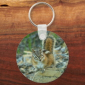 Chipmunk im Glacier-Nationalpark Schlüsselanhänger (Vorderseite)