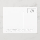 Chipmunk im Herbst Postkarte (Rückseite)