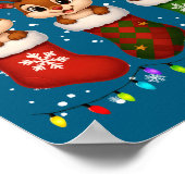 Chipmunk In Christmas Socks Lights Chipmunk Xmas L Poster (Ecke)