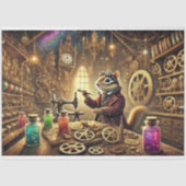 Chipmunk Inventor Steampunk Wonderland Decoupage Seidenpapier (Vorderseite)