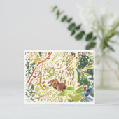 Chipmunk isst eine Beerenkarte Postkarte (Stehend Vorderseite)