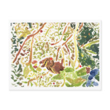 Chipmunk isst eine Beerenkarte