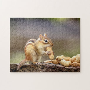 Chipmunk isst Erdnuss Puzzle