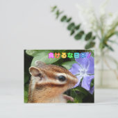 Chipmunk , JAPAN-Träger Postkarte (Stehend Vorderseite)
