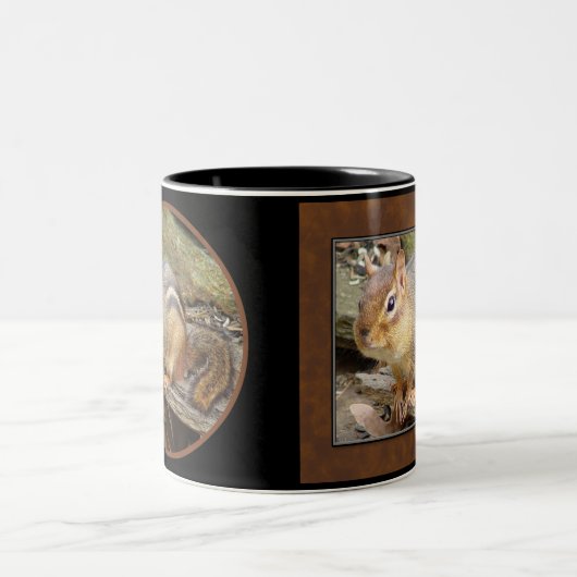 Chipmunk-Kaffee-Tasse 2 Zweifarbige Tasse (Mittel)