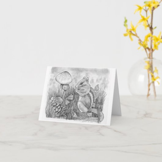 Chipmunk Karte (Gelbe Blume)