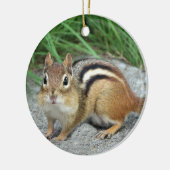 Chipmunk Keramik Ornament (Links)
